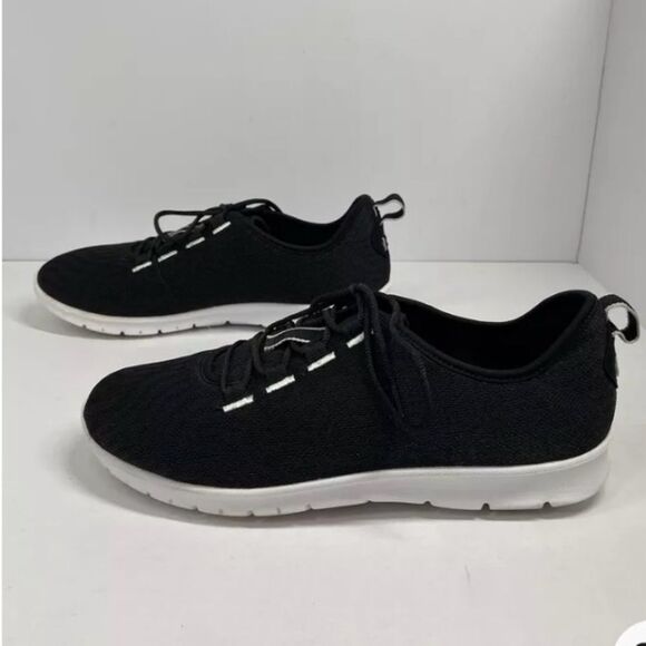 Clarks Cloud Steppers Black Textile Casual Sneakers 10M - Picture 4 of 7